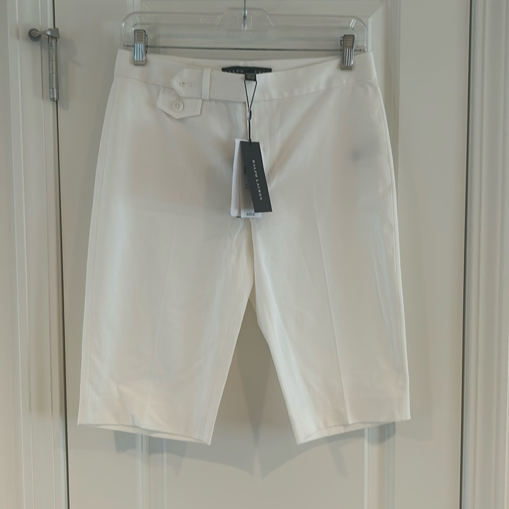 Ralph Lauren Black Label cotton Bermuda style shorts